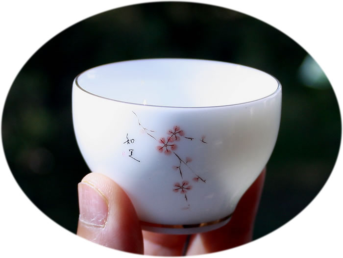 Gong Fu Tea cup butter jade small D